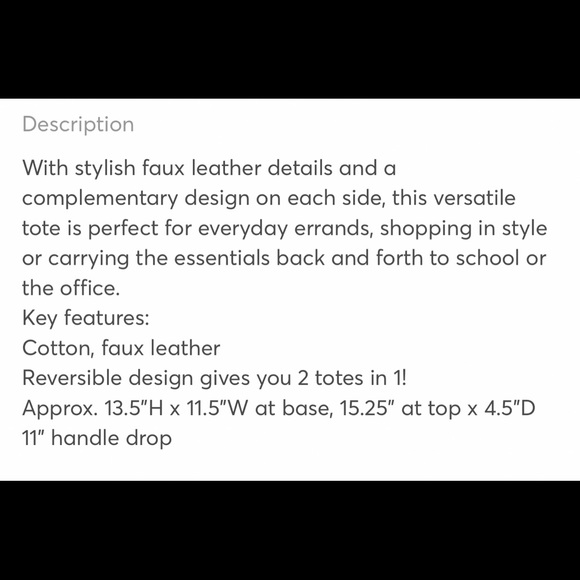 Thirty one Reversible Tote Rio Weave - Picture 7 of 7